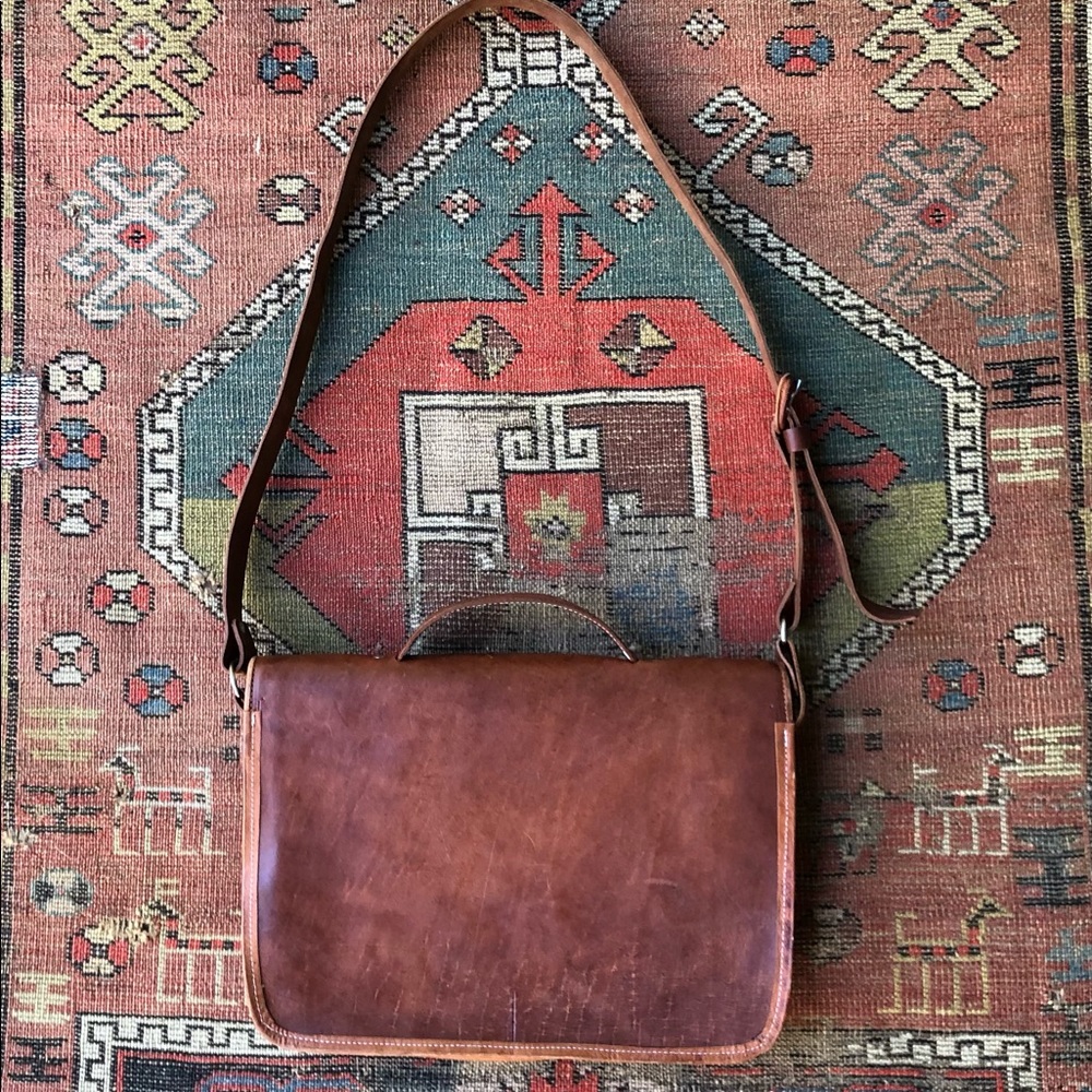 Leather Messenger Bag - Picture 3 of 12